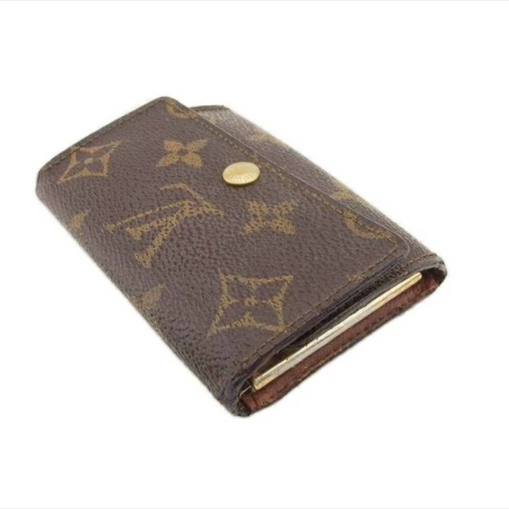 LOUIS VUITTON Key holder Brown beige gold Women M62630 Authentic secondhand